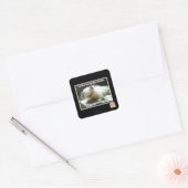 Drie seconden vierkante sticker (Envelop)