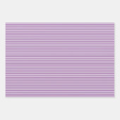 Drie Shades Paarse Stripes Inpakpapier Vel (Voorkant 2)
