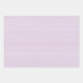Drie Shades Paarse Stripes Inpakpapier Vel (Voorkant 3)
