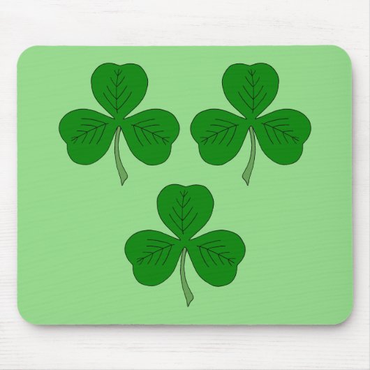 Drie Shamrocks Muismat (Voorkant)
