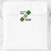 Drie Shamrocks Vierkante Sticker (Tas)