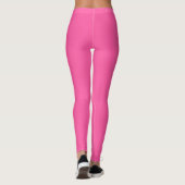 Drie Side Stripe Roze Leggings met aangepaste kleu (Achterkant)