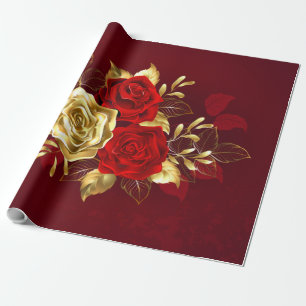 Drie sieradenrozen cadeaupapier