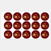 Drie sieradenrozen labels (Vel)