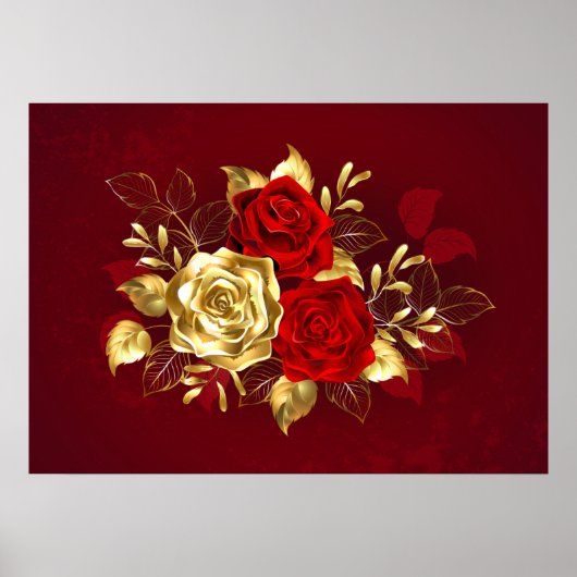 Drie sieradenrozen poster (Voorkant)