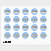 Drie Sint-Bernards Ronde Sticker (Vel)