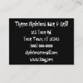 Drie skeletten visitekaartje (Achterkant)