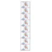 Drie Skiënde Eenden Kersttafel Runner Medium Tafelloper (Voorkant)
