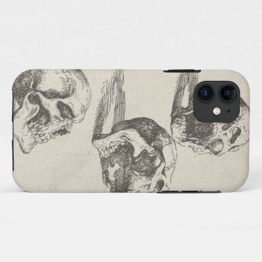 Drie Skulls Case-Mate iPhone Case (Achterkant (horizontaal))