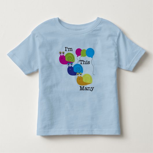 Drie slakken Ik ben zo veel Tshirts en geschenken (Voorkant)