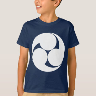 Drie slakkenhuisjes draaiend met de klok mee (Jinu T-shirt