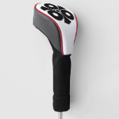 Drie slangenogen met zwaarden golfheadcover (Schuin)