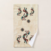 Drie Southwest Kokopelli Bath-handdoekset Bad Handdoek (Handdoek)