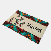 Drie Southwest Kokopelli Doormat Deurmat (Schuin)