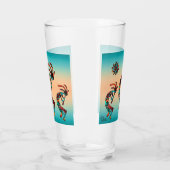 Drie Southwest Kokopelli Glass Glas (Links)
