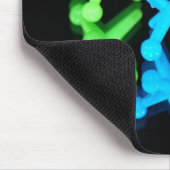 Drie Speelgoed racks op zwart Muismat (Hoek)