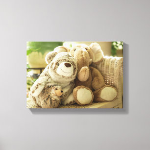 Drie Speelgoed vrienden Canvas Afdruk