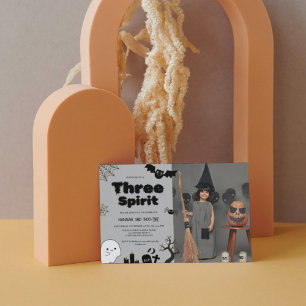 Drie Spirit Halloween 3e verjaardagsfeestje Kaart