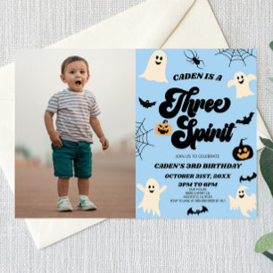 Drie Spirit Halloween Afbeelding 3e verjaardagsfee Kaart