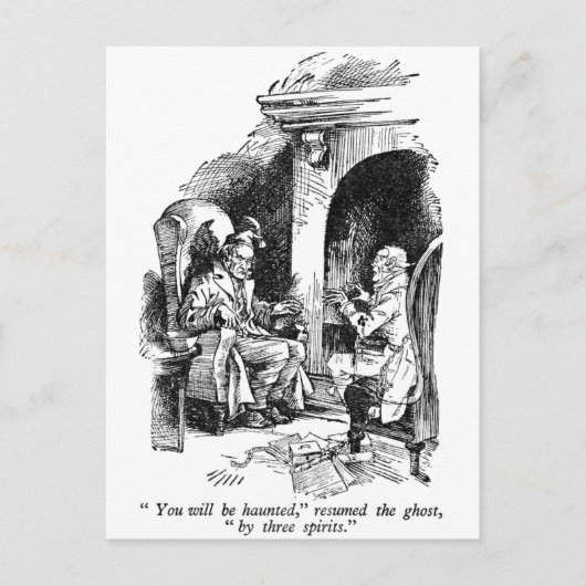 Drie Spirits (met tekst) Briefkaart (Voorkant)