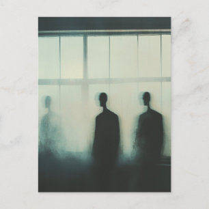 Drie spoken in het raam briefkaart