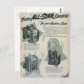 Drie Star-camera's Briefkaart (Voorkant / Achterkant)