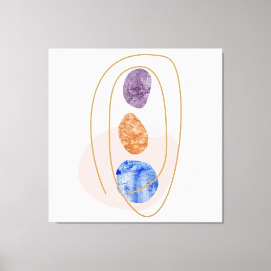 Drie Stenen Canvas Afdruk (Voorkant)