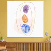 Drie Stenen Canvas Afdruk (Insitu (Woonkamer))