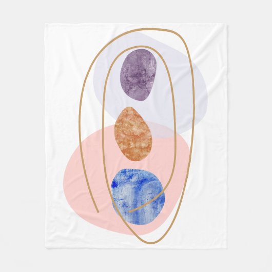 Drie Stenen Fleece Deken (Voorkant)