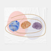 Drie Stenen Fleece Deken (Voorkant (Horizontaal))