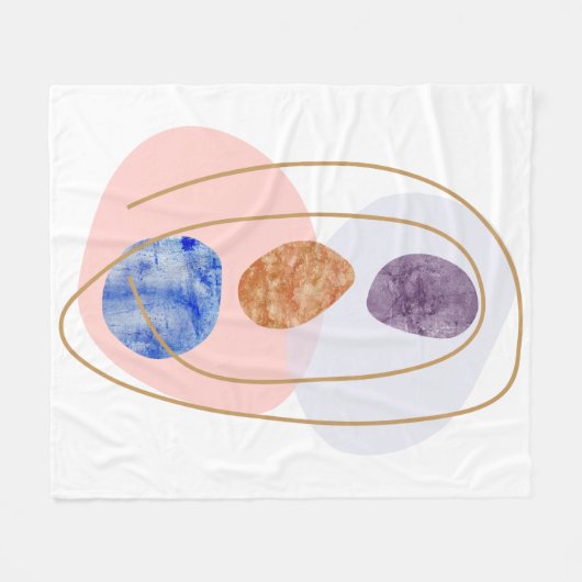 Drie Stenen Fleece Deken (Voorkant (Horizontaal))