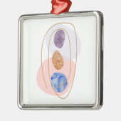 Drie Stenen Metalen Ornament (Links)