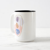 Drie Stenen Tweekleurige Koffiemok (Voorkant links)