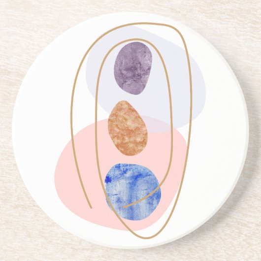 Drie Stenen Zandsteen Onderzetter (Voorkant)