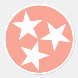 Drie sterren Tennessee State Flag Sticker
