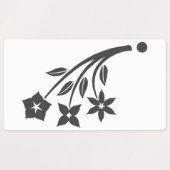 Drie straaletiketten labels (Design 2)