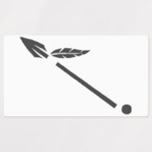 Drie straaletiketten labels (Design 1)