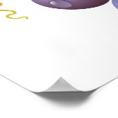 Drie stukjes druiven poster (Hoek)