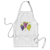 Drie stukjes druiven standaard schort (Voorkant)