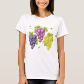 Drie stukjes druiven t-shirt (Voorkant)