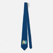 Drie surfplanken Navyblauw Stropdas (Voorkant)