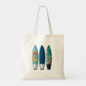 Drie surfplanken tote bag (Achterkant)