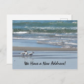 Drie Termen op een Beach Briefkaart (Voorkant / Achterkant)