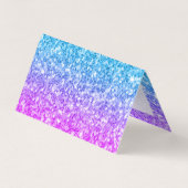 Drie tinten faux glitter visitekaartjes (Achterkant)