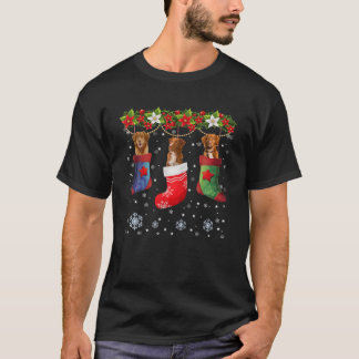Drie toldog in Sock-kerstkerstkerstkerstkerstkerst T-shirt