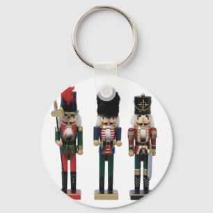 Drie traditionele Notenkrakers Sleutelhanger