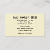 Drie Trout Fisherman's Visitekaartje (Achterkant)