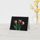 Drie Tulpen Kaart (Gele Bloem)