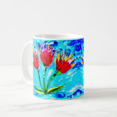 Drie tulpen koffiemok (Voorkant links)