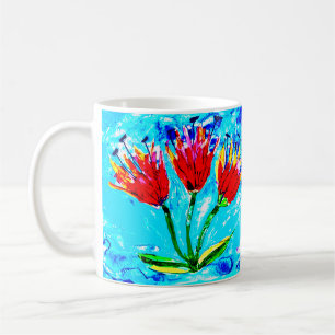 Drie tulpen koffiemok